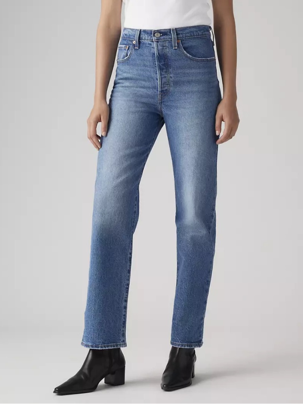 Levi’s ribcage straight ankle jeans